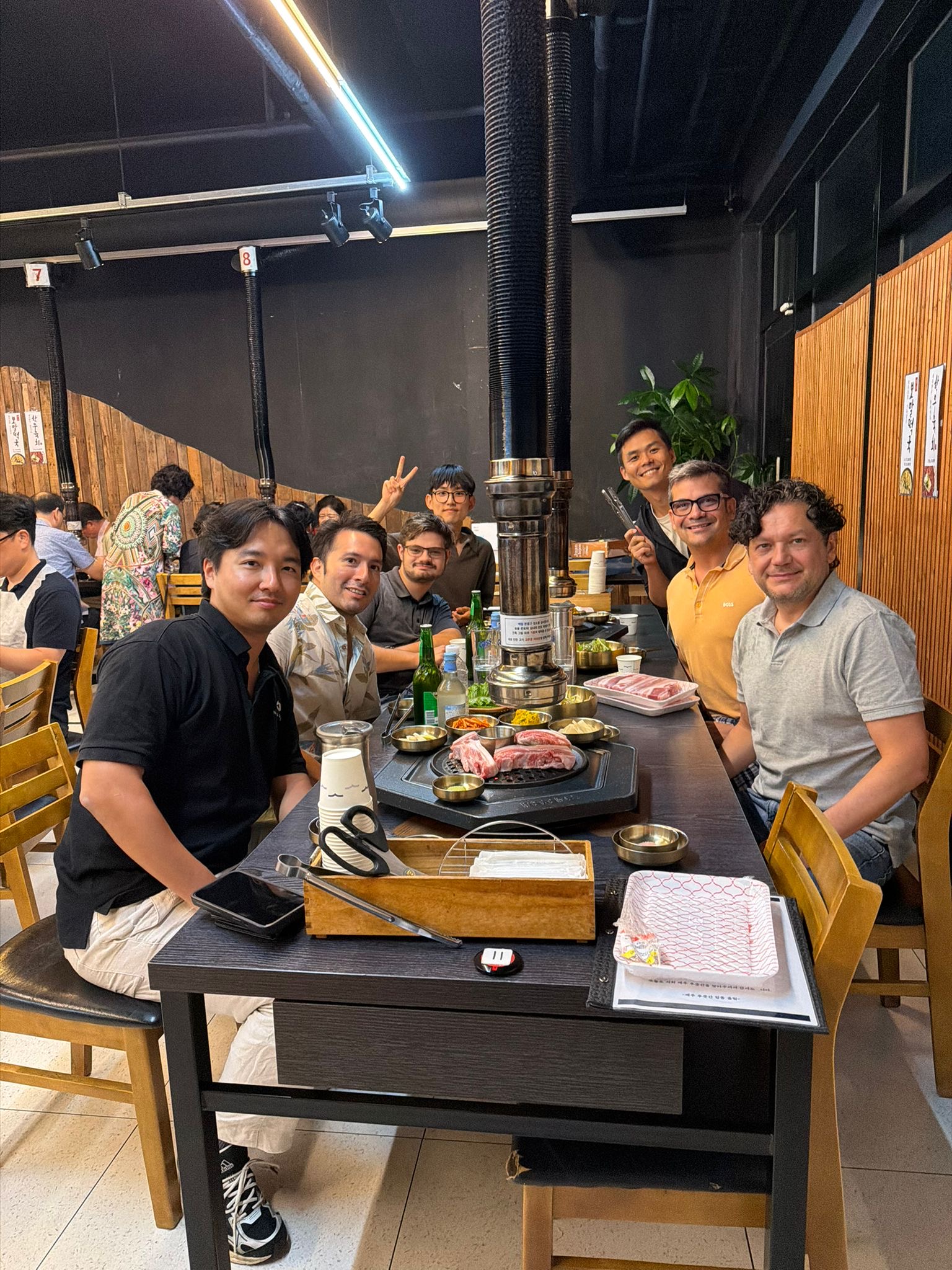 Dinner with Stanford University researchers and conference colleagues